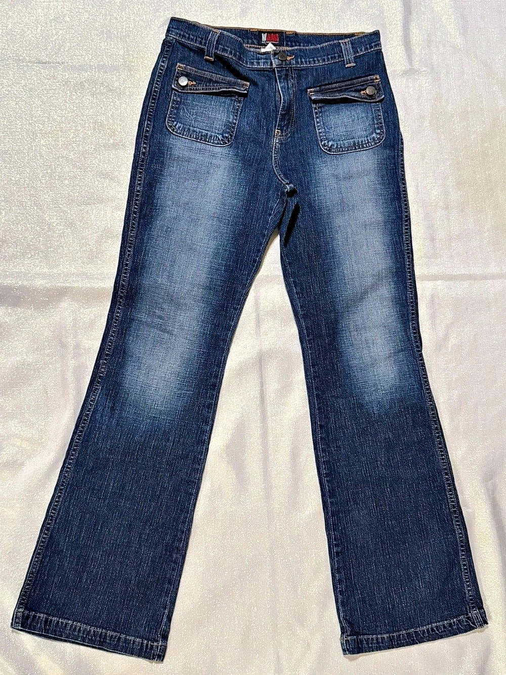 NY Jeans LJ-7608W Flare Jeans in Blue Waist 10